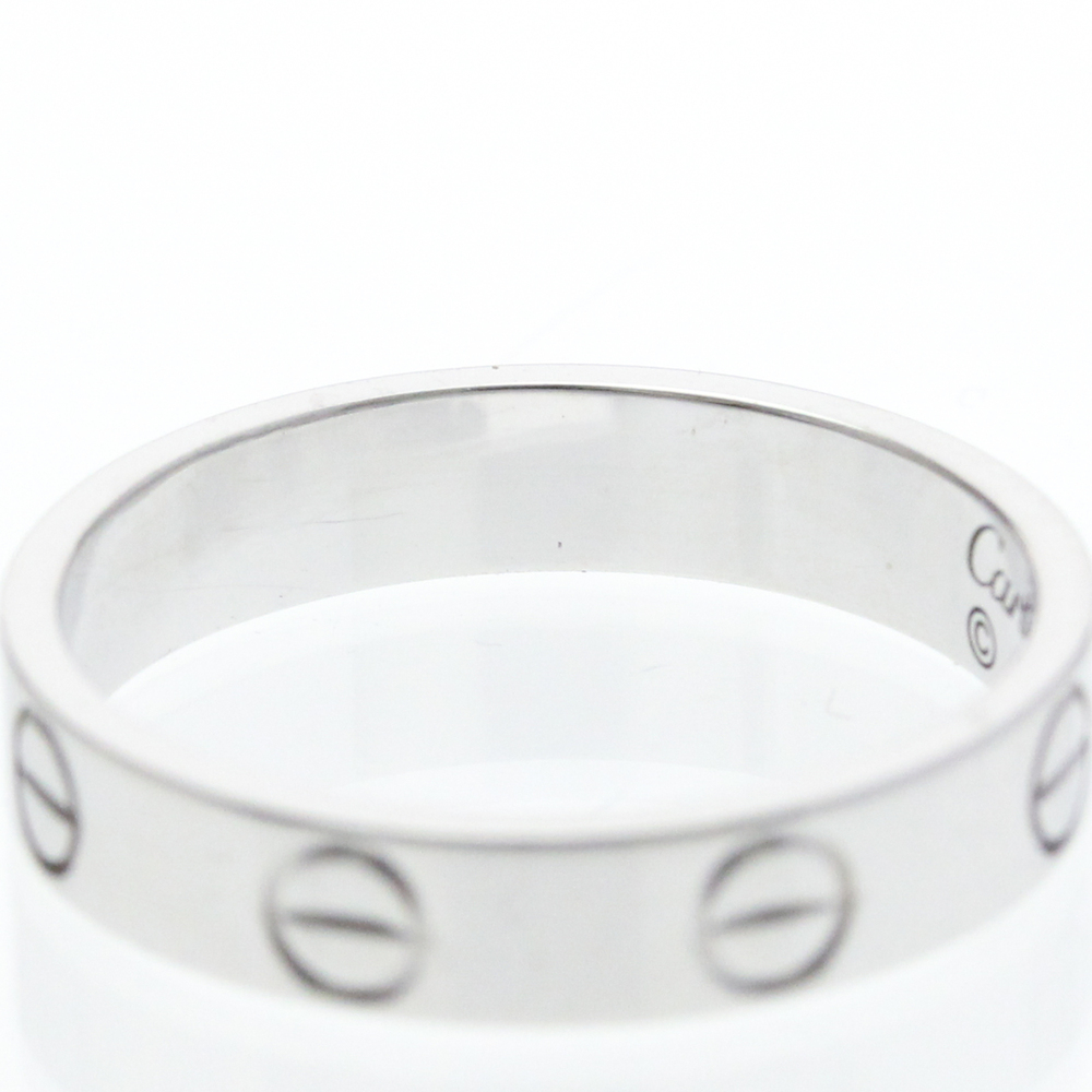 CARTIER 18k Silver Love Ring - Picture 6 of 9